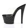 Pleaser - STARDUST701 Mules à talons - Chaussures de pole dance - Noir Product image